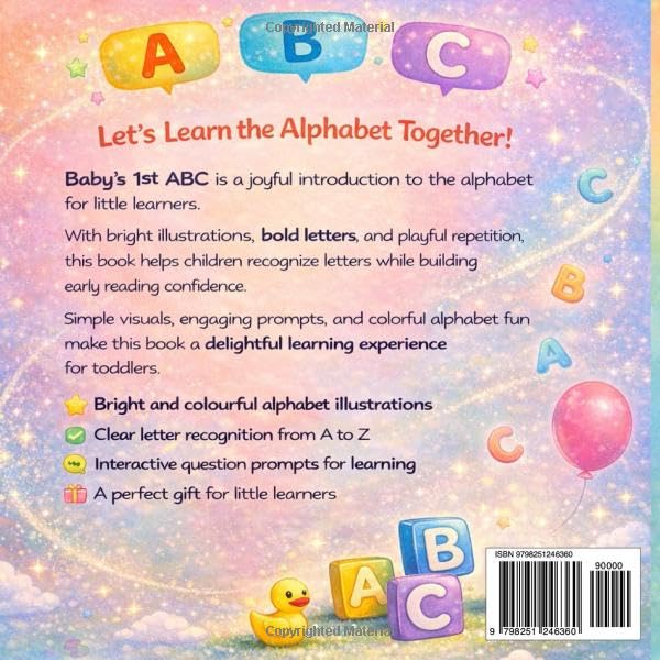 Baby&rsquo;s 1st ABC Back cover by Kirit Thakore