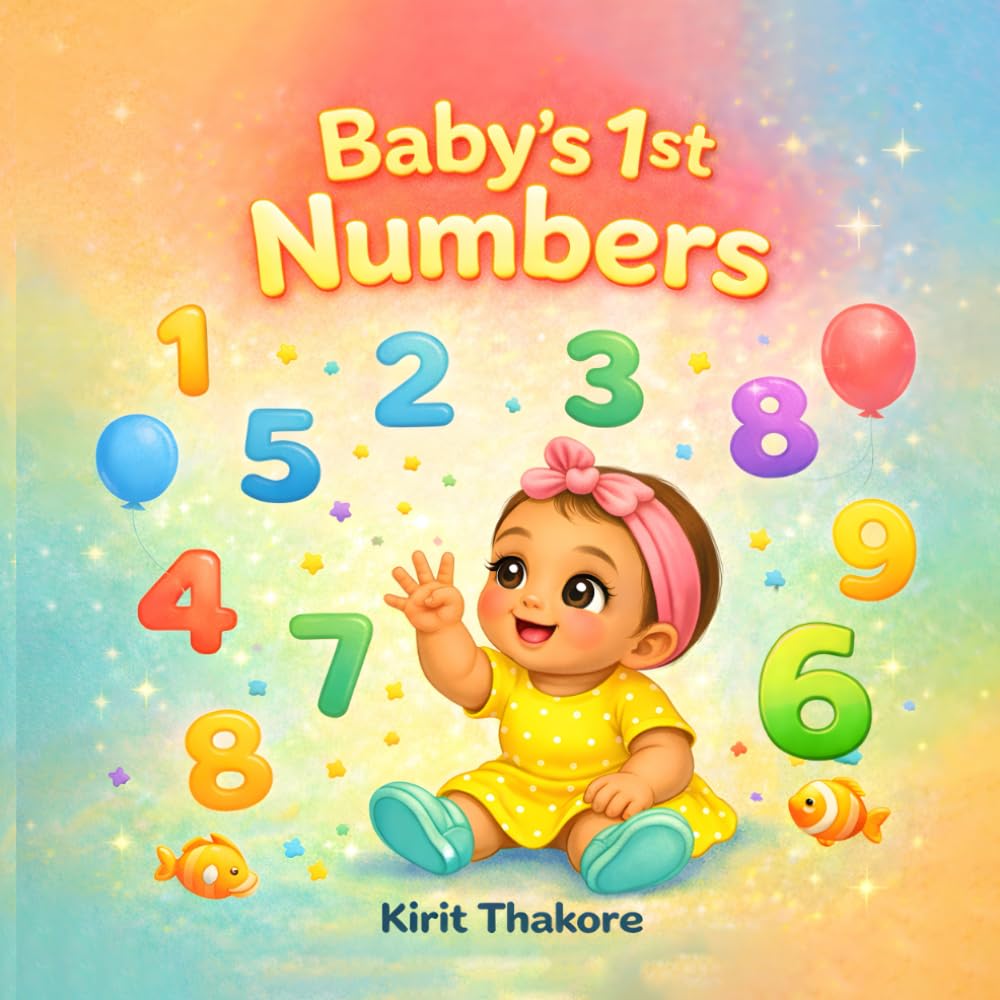 Baby's 1st Numbers: Front cover by Kirit Thakore